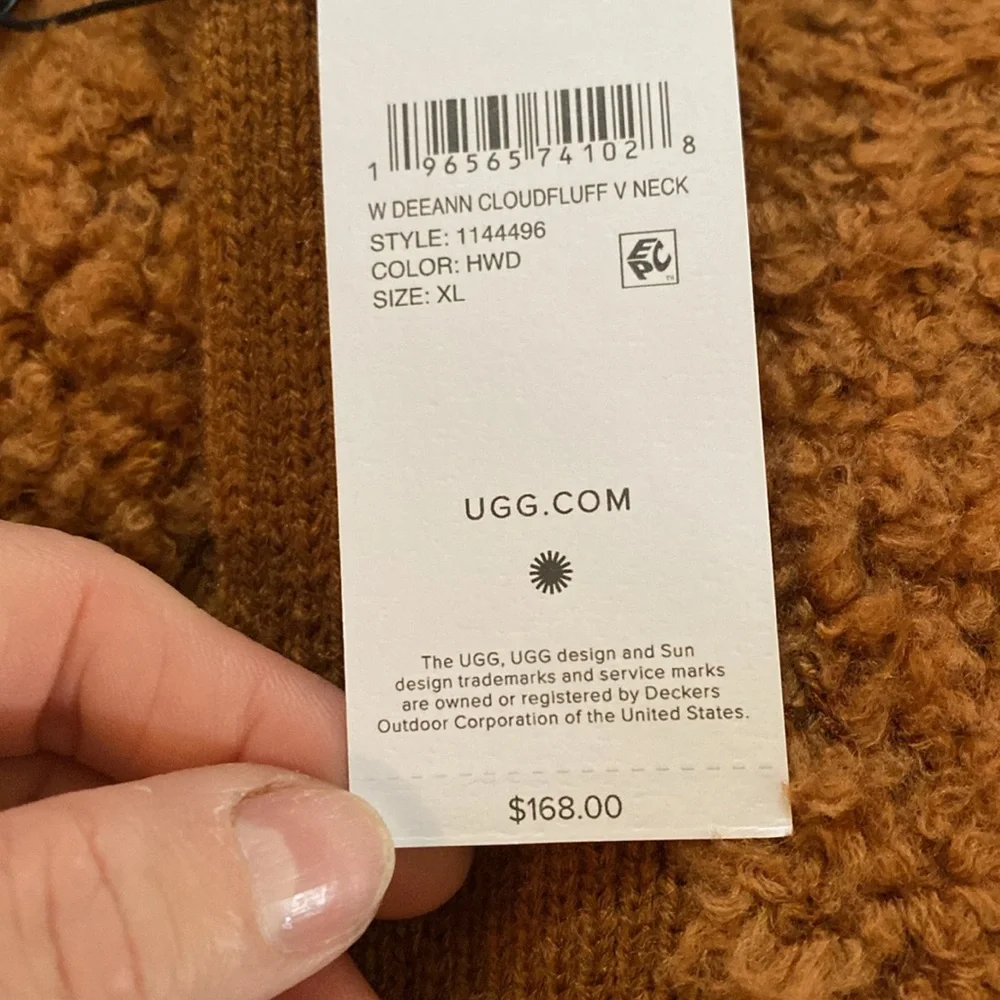 UGG DEEANN CLOUD FLUFF V NECK Sweater